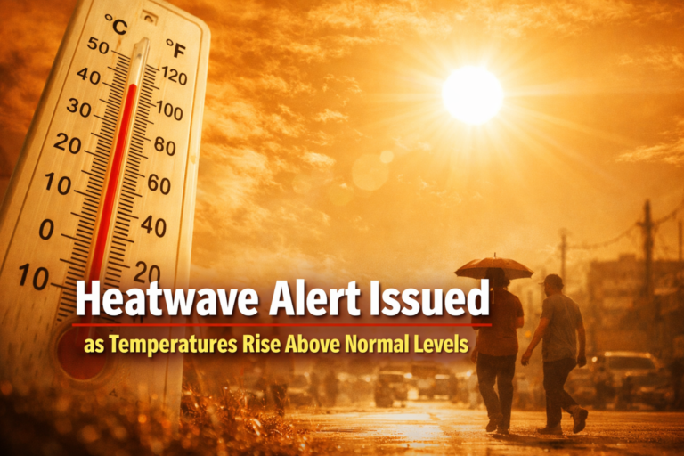 Heatwave Alert Issued as Temperatures Rise Above Normal Levels