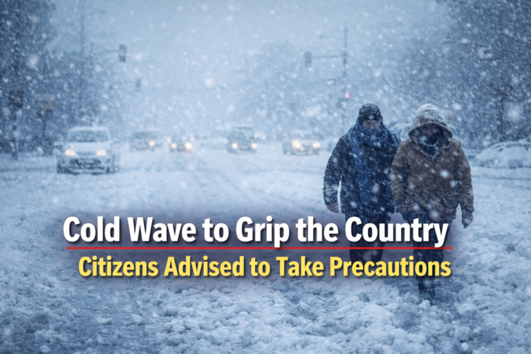 Cold Wave to Grip the Country, Citizens Advised to Take Precautions